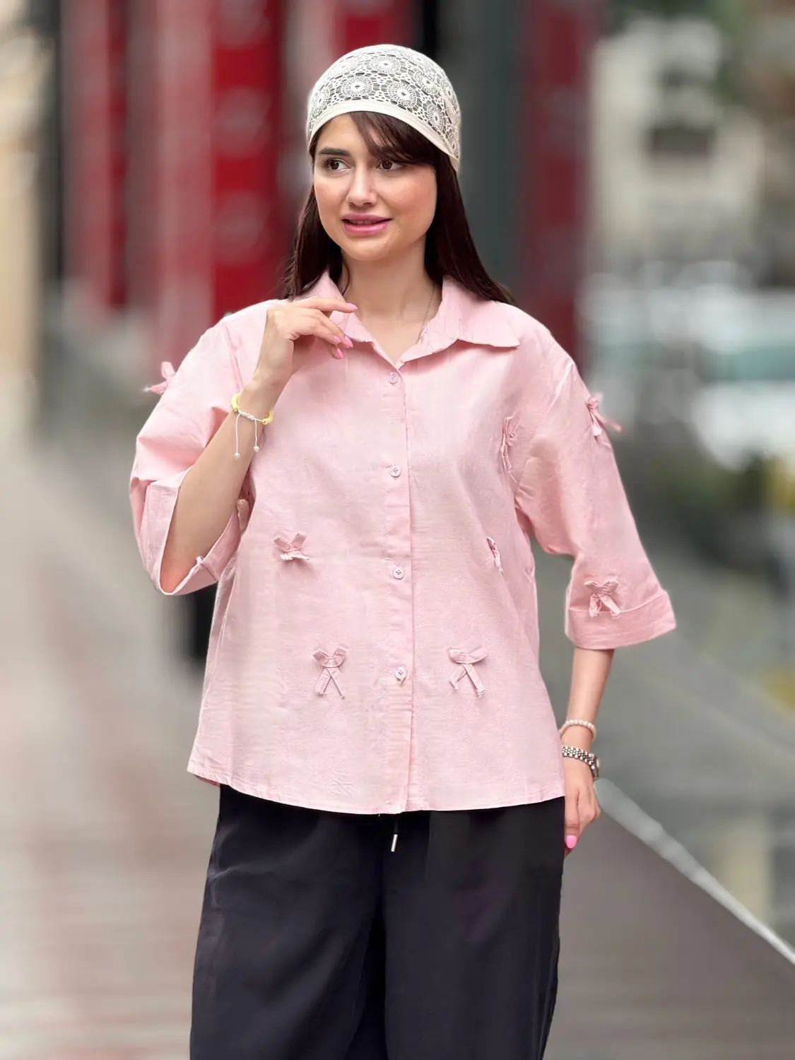 شومیز باکسی ویکتوریا (پاپیون)
